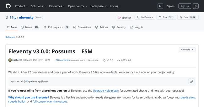 Eleventy v3.0.0: ESM like a Phoenix (the mythical bird, not Arizona)